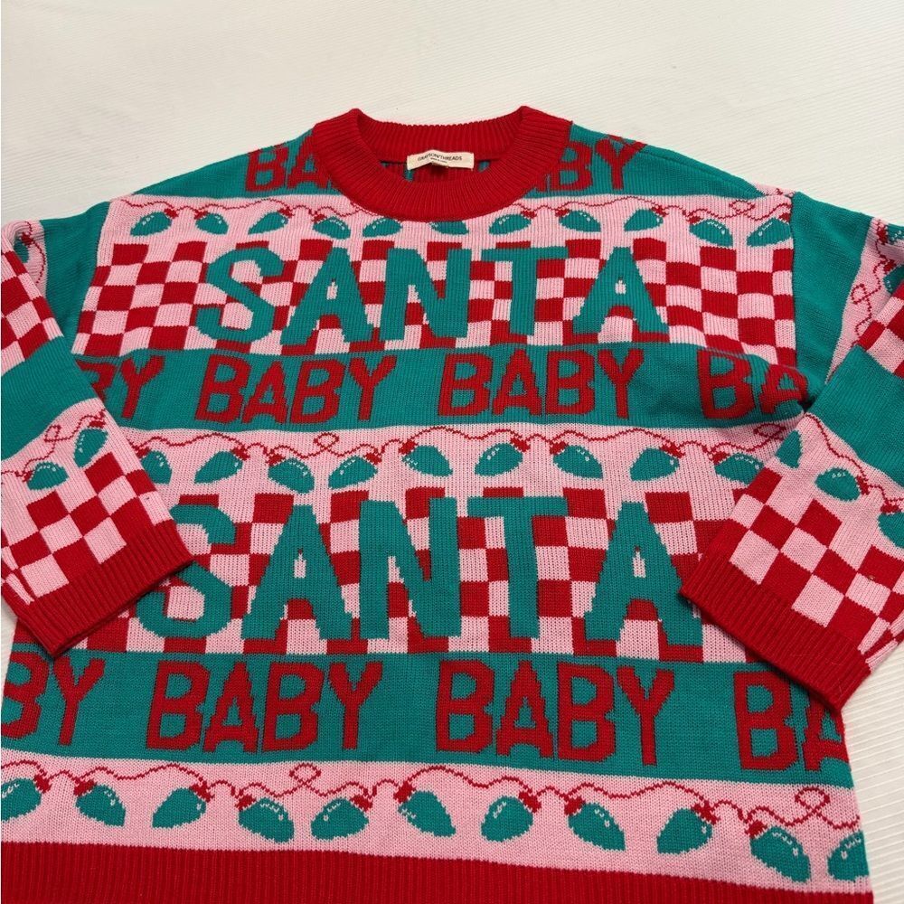 Grayson Threads Women’s Santa Baby Ugly Christmas Sweater Pullover Holiday Small
